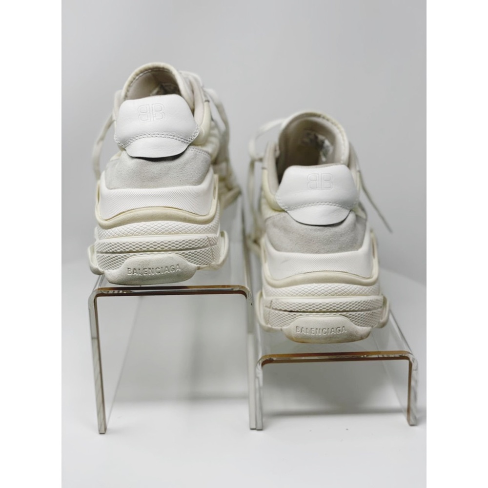 Balenciaga Men Triple S Sneakers White Ecru FR Size 45/ US 12. Gently Used - Picture 10 of 12